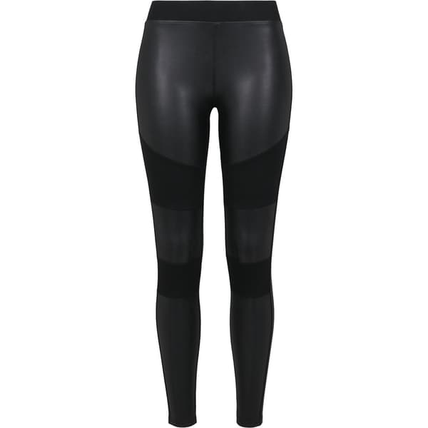 Urban Classics Falsk Læder Stor Leggings Sort 2XL Kvinde