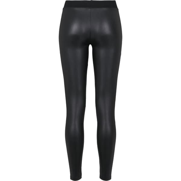 Urban Classics Falsk Læder Stor Leggings Sort 2XL Kvinde