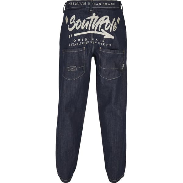 Southpole Bukser Southpole Script Denim Blå 30 Mand