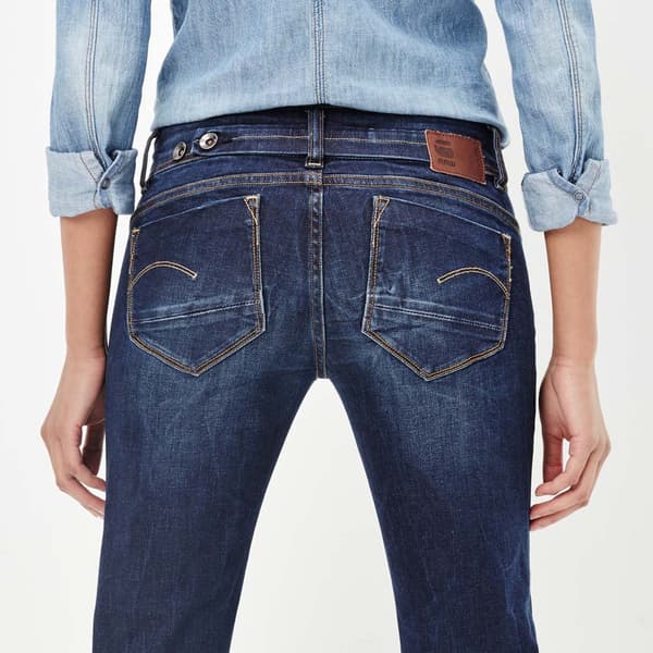 G-star Jeans Midge Saddle Mid Waist Straight Blå 29 / 30 Kvinna