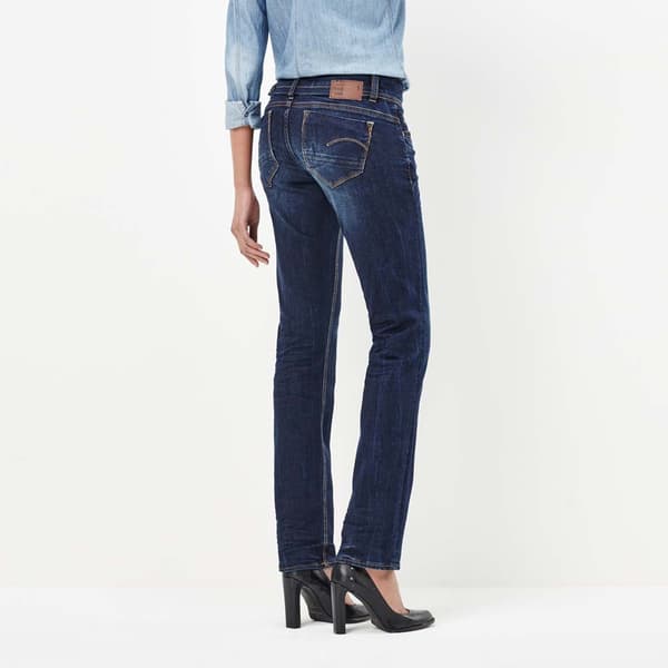 G-star Jeans Midge Saddle Mid Waist Straight Blå 29 / 30 Kvinna