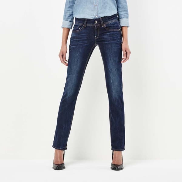 G-star Jeans Midge Saddle Mid Waist Straight Blå 29 / 30 Kvinna