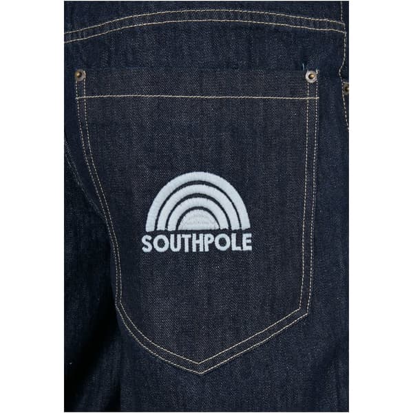 Southpole Jeans Med Mellemtalje 3d Embroidery Blå 34 Mand