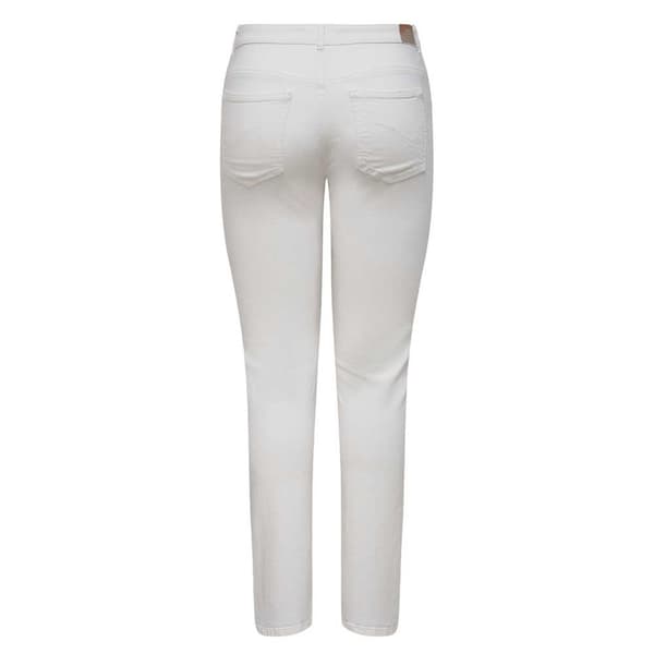 Only Jeans Med Hög Midja Laola Slim Azg270 Vit 46 / 32 Kvinna