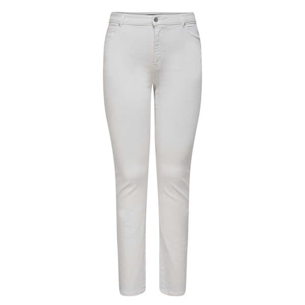 Only Jeans Med Hög Midja Laola Slim Azg270 Vit 46 / 32 Kvinna