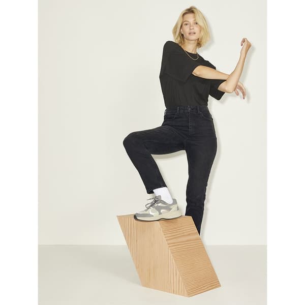 Jack & Jones Korkeavyötäröiset Farkut Berlin Slim Musta 29 / 32 Nainen