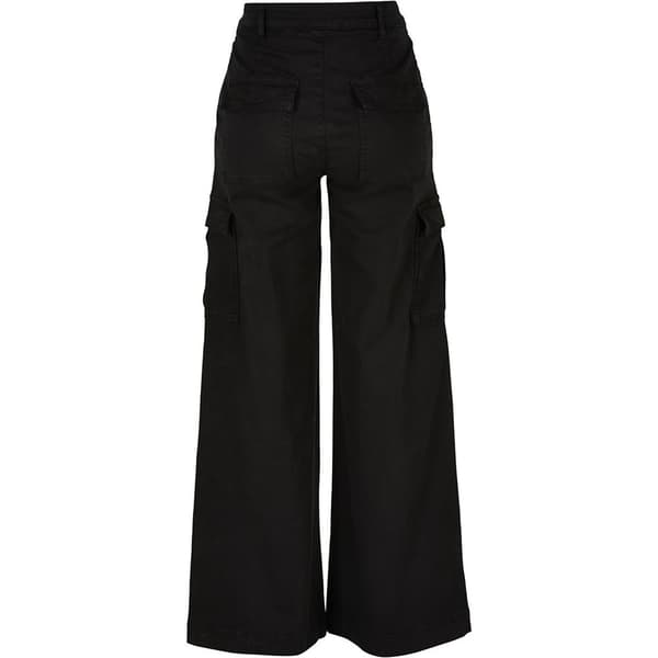 Urban Classics Højtaljede Cargobukser Twill Sort 31 Kvinde