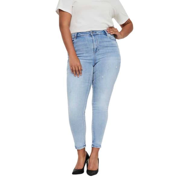 Vero Moda Curve Jeans Med Høj Talje Phia Skinny Fit Gu3162 Blå 46 / 32 Kvinde