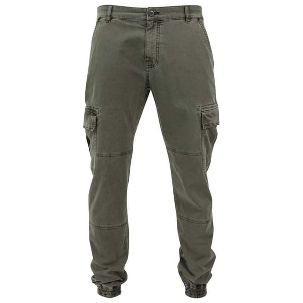 Urban Classics Cargo Joggere Washed Twill Grøn 42 Mand