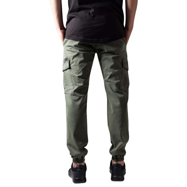 Urban Classics Cargo Joggere Washed Twill Grøn 42 Mand