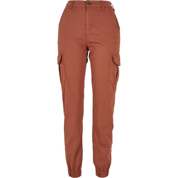 Urban Classics Høj Talje Bukser Cargo Orange 27 Kvinde