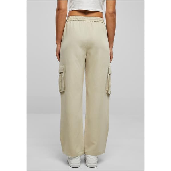 Urban Classics Cargo Bukser Vicose Straight Leg Beige S Kvinde