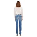 Miniatyrbillede 2 af 7: Only Jeans Alicia Regular Straight Fit Dot568 Blå 25 / 32 Kvinde