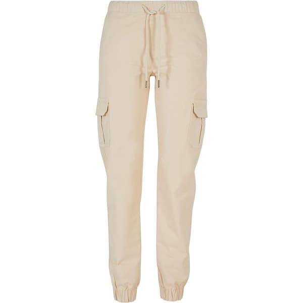 Urban Classics Høj Talje Bukser Cargo Beige M Kvinde