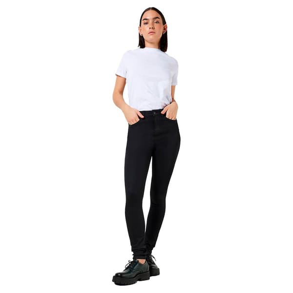 Noisy May Jeans Med Hög Midja Callie Power Sahpe Stretch Fit Blvi308bl Svart 31 / 32 Kvinna