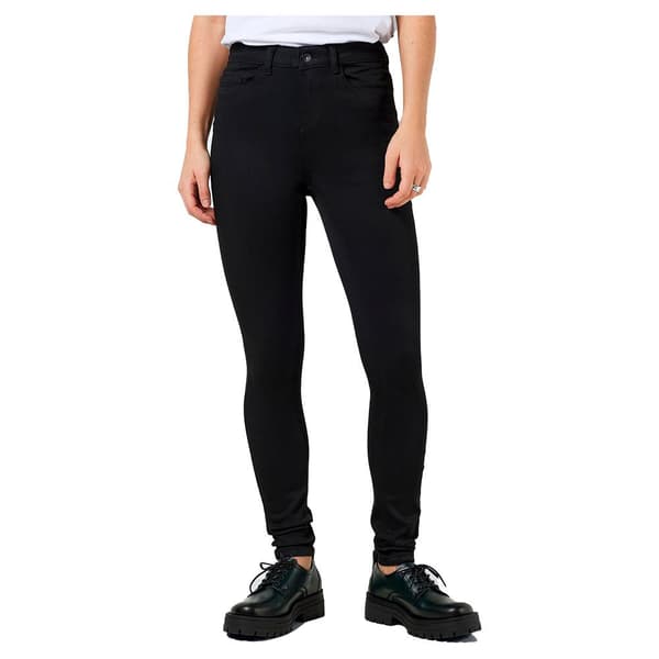 Noisy May Jeans Med Hög Midja Callie Power Sahpe Stretch Fit Blvi308bl Svart 31 / 32 Kvinna