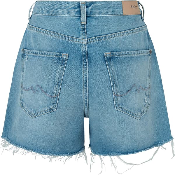 Pepe Jeans Jeansshorts Rachel 1/4 Rg4 Blå 25 Kvinna