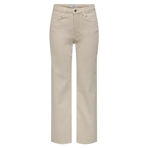 Only Jeans Med Hög Midja Juicy Wide Leg Fit Beige 26 / 34 Kvinna