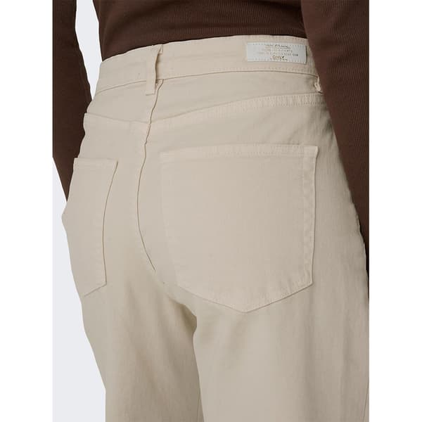 Only Jeans Med Hög Midja Juicy Wide Leg Fit Beige 26 / 34 Kvinna