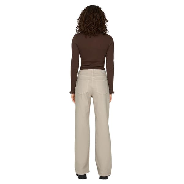 Only Jeans Med Hög Midja Juicy Wide Leg Fit Beige 26 / 34 Kvinna