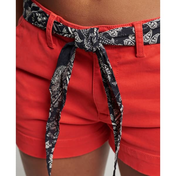 Superdry Chino-shortsit Vintage Hot Punainen L Nainen
