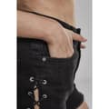 Miniatyrbillede 3 af 8: Urban Classics Shorts Waist Denim Lace Up Sort 29 Kvinde