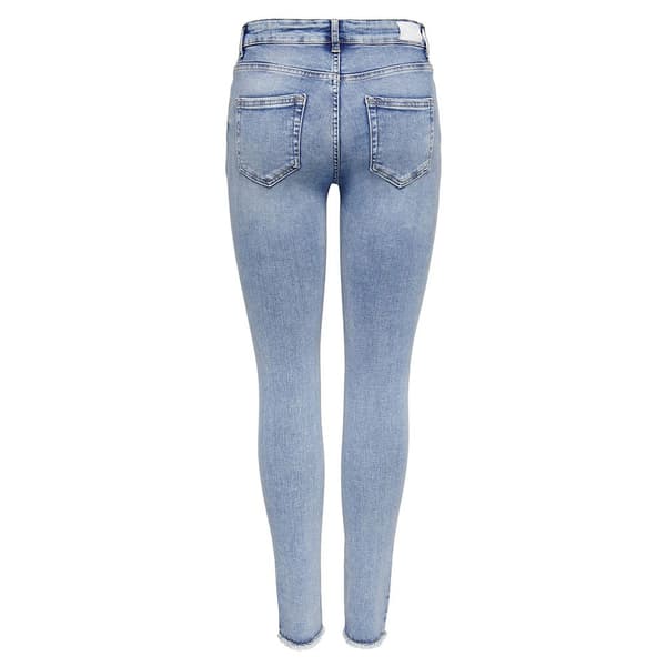 Only Keskivyötäröiset Farkut Blush Skinny Fit Ank Raw Rea694 Sininen S / 32 Nainen