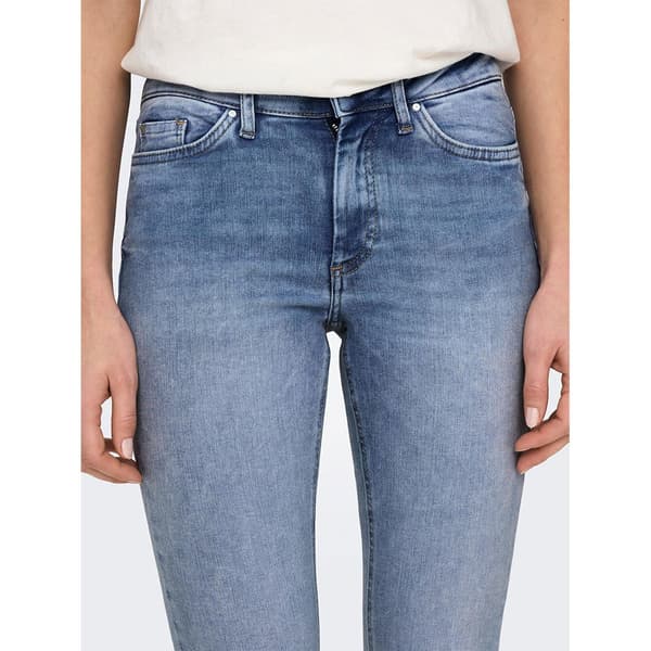 Only Keskivyötäröiset Farkut Blush Skinny Fit Ank Raw Rea694 Sininen S / 32 Nainen