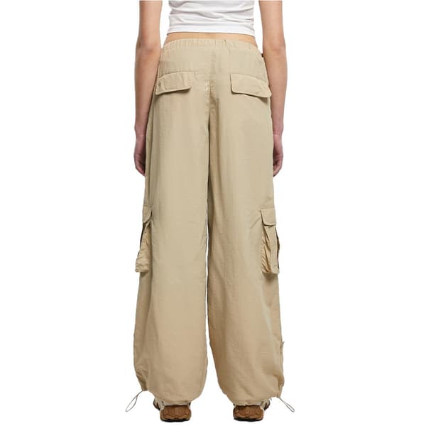 Urban Classics Cargo Bukser Crinkle Beige 4XL Kvinde