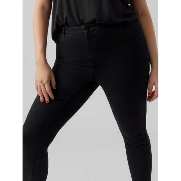 Vero Moda Curve Jeans Med Hög Midja Phia Skinny Fit Soft Vi110 Svart 50 / 32 Kvinna