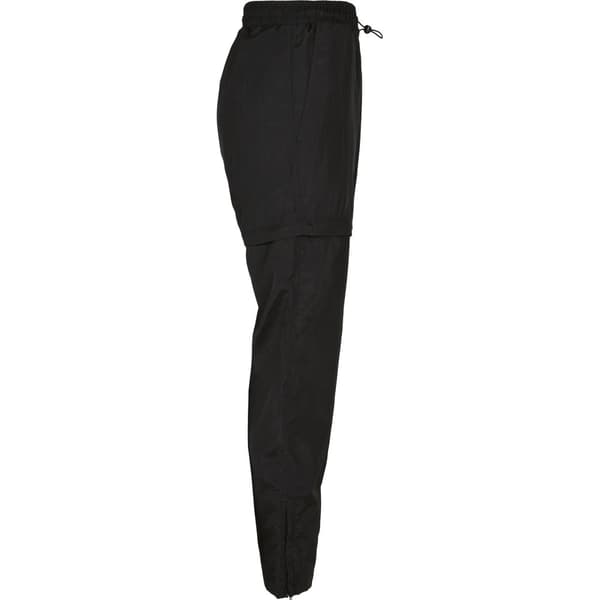 Urban Classics Byxor Shiny Crinkle Nylon Zip Svart S Kvinna