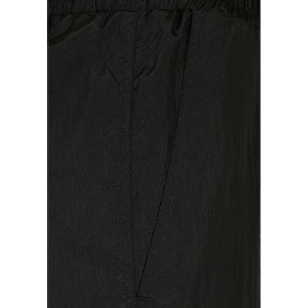 Urban Classics Byxor Shiny Crinkle Nylon Zip Svart S Kvinna