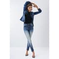 Miniatyrbild 3 av 5: Salsa Jeans Jeans Secret Glamour Push In Cropped Premium Blå 31 / 30 Kvinna