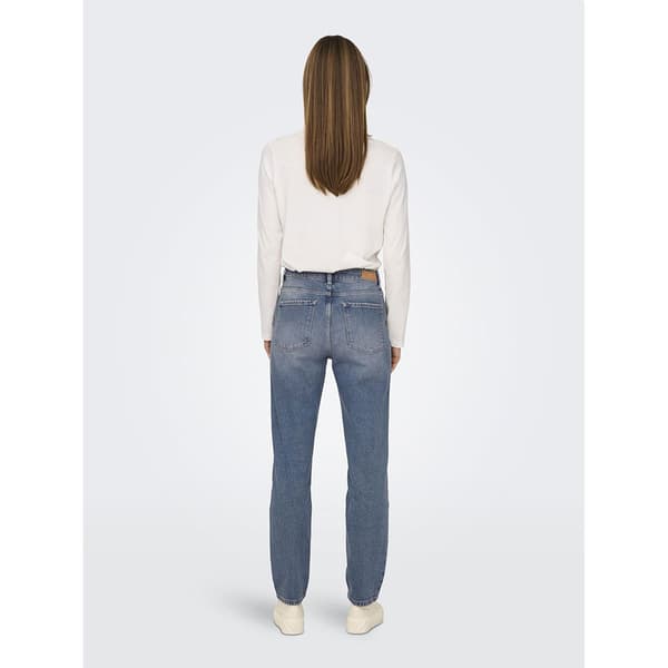 Only Jeans Med Hög Midja Emily Stretch Straight Ankle Fit Dot308  26 / 32 Kvinna