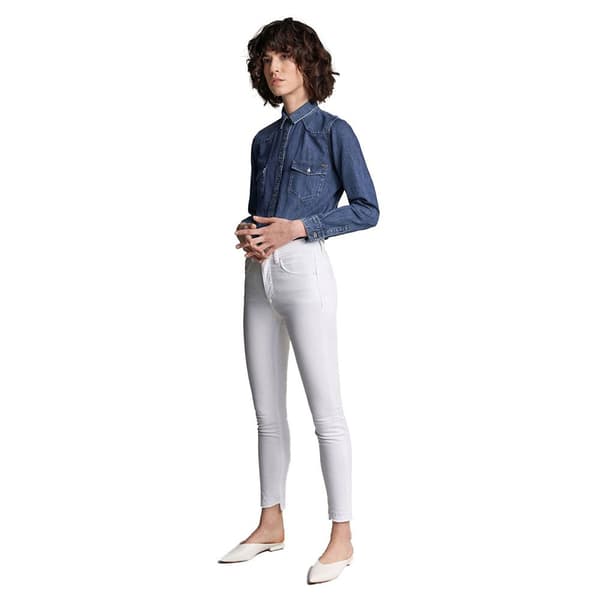 Salsa Jeans 121088-000 Secret Glamour Push In Cropped In Coloured Fabric Secret Glamour Push In Cropped In Coloured Fabric Jeans Hvid 32 / 30 Kvinde