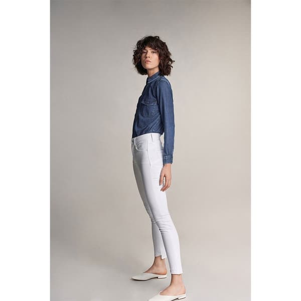 Salsa Jeans 121088-000 Secret Glamour Push In Cropped In Coloured Fabric Secret Glamour Push In Cropped In Coloured Fabric Jeans Hvid 32 / 30 Kvinde