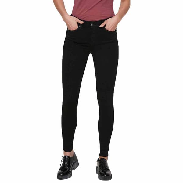 Vero Moda Lux Normal Talje Bukser Super Slim Sort 2XS / 32 Kvinde