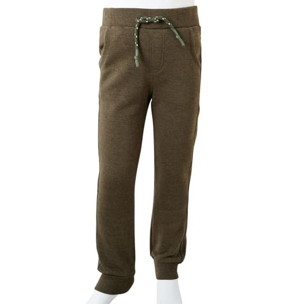 vidaXL Träningsbyxor för barn khaki melange 128