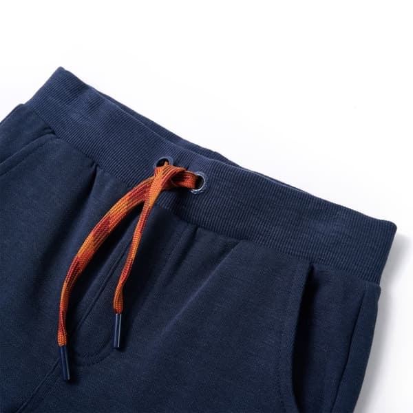 vidaXL Joggebukser for barn marineblå melert 140