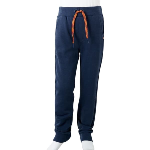 vidaXL Joggebukser for barn marineblå melert 140