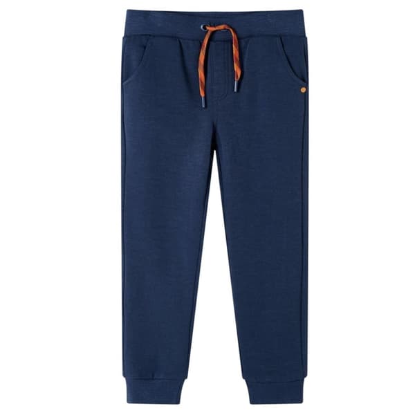 vidaXL Joggebukser for barn marineblå melert 140