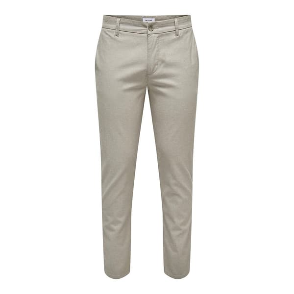 Only & Sons Chino Byxor Mark Pete Slim Dobby 0058 Beige 32 / 32 Man
