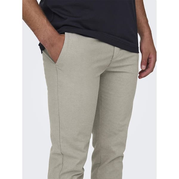Only & Sons Chino Byxor Mark Pete Slim Dobby 0058 Beige 32 / 32 Man