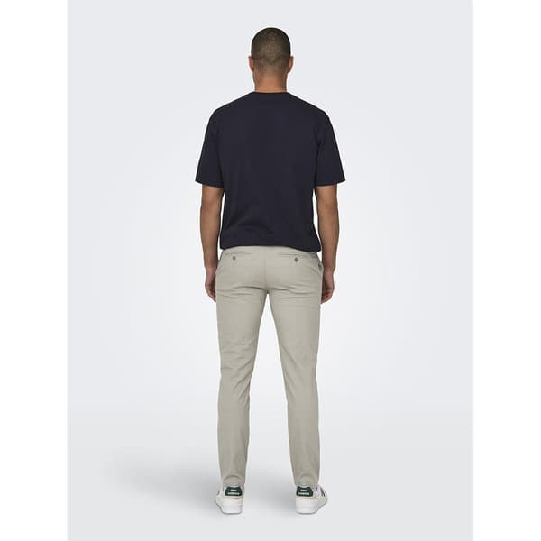 Only & Sons Chino Byxor Mark Pete Slim Dobby 0058 Beige 32 / 32 Man