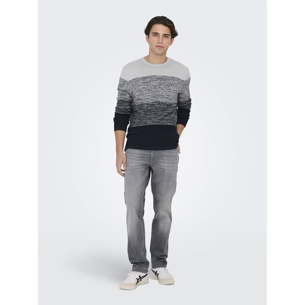 Only & Sons Jeans Weft Regular One Mgd 7572 Dcc Grå 32 / 32 Man