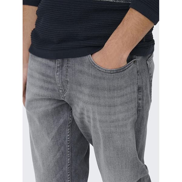 Only & Sons Jeans Weft Regular One Mgd 7572 Dcc Grå 32 / 32 Man