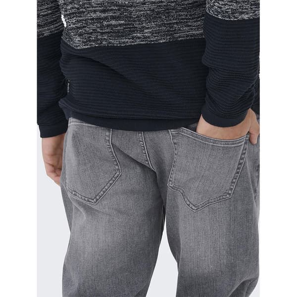 Only & Sons Jeans Weft Regular One Mgd 7572 Dcc Grå 32 / 32 Man