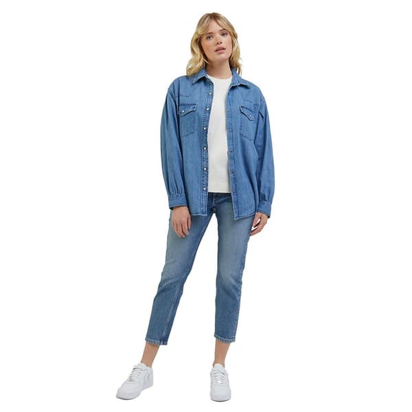 Lee Jeans Rider Slim Fit Blå 28 / 33 Kvinde