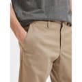 Miniatyrbillede 6 af 6: Selected Chino Bukser New Miles Straight Fit Beige 31 / 34 Mand