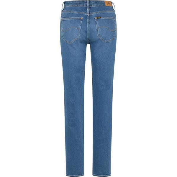 Lee Jeans Marion Straight Mid Blå 28 / 31 Kvinde